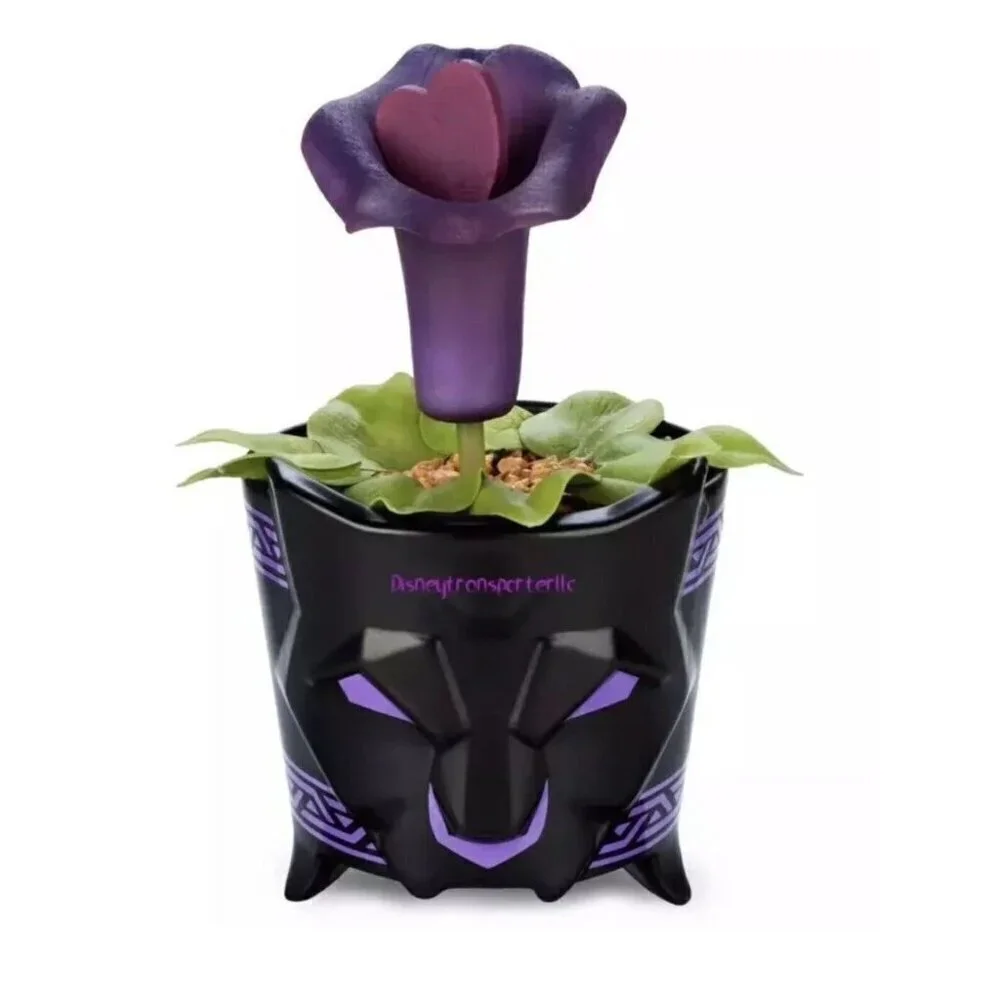 Disney Parks Black Panther Wakanda Planter Heart Shaped Herb Brand New In Box!